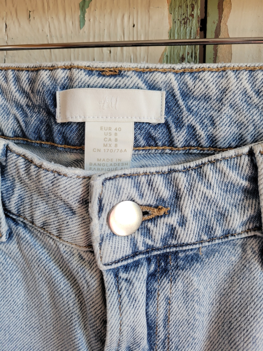 H&M Faded Light Blue Denim Jeans